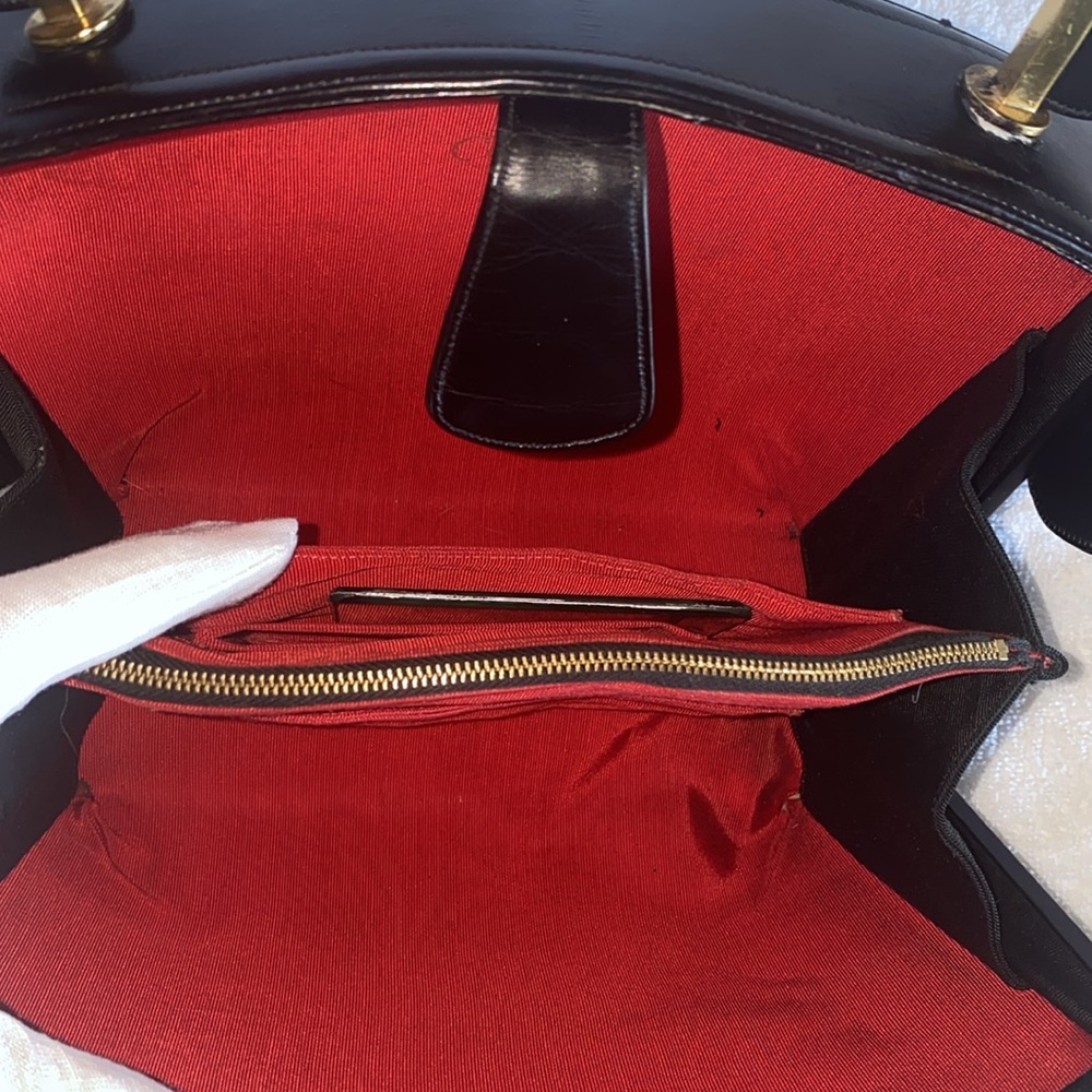 π₯β€οΈππ» EUC Coblentz Original 1950s Vintage Black Structured Handbag ππ»β€οΈπ₯ - Picture 12 of 16